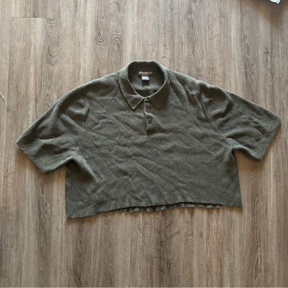 cropped slouchy polo - Picture 1 of 2